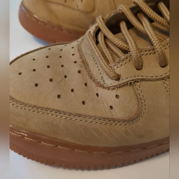 Nike Air Force 1 High Flax Wheat Brown 922066-203 Youth Shoes size 7Y - Picture 6 of 12